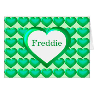 Motif de coeur en verre vert