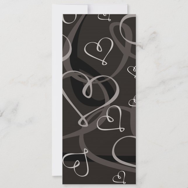 Motif de coeur noir et blanc (Devant)