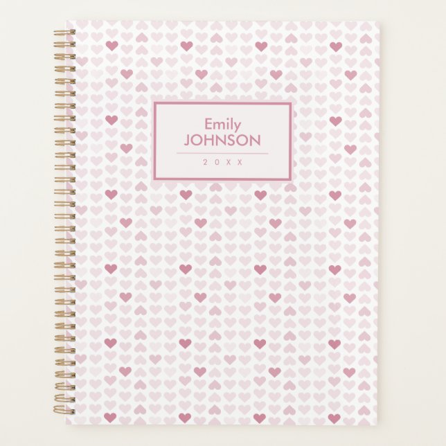 Motif de cœur rose Girly Blush  (Devant)