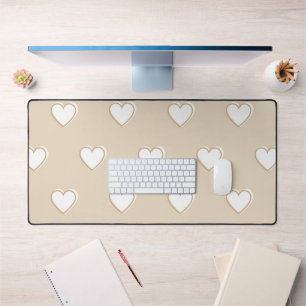 Motif de coeur simple mignon rose blanc beige