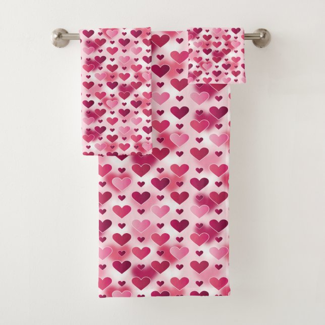 Motif de cœurs roses (En situation)