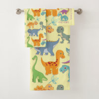 Motif de collage des dinosaures de bébé mignon