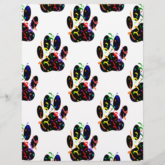 Motif de confettis et de serpentin de fête aux emp (Devant)