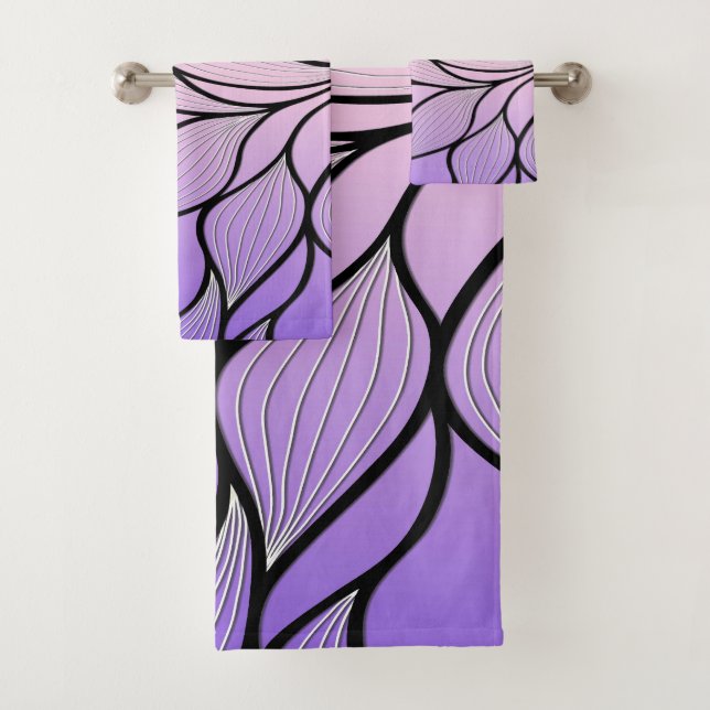 Motif de congé créatif Pearlescent violet (En situation)