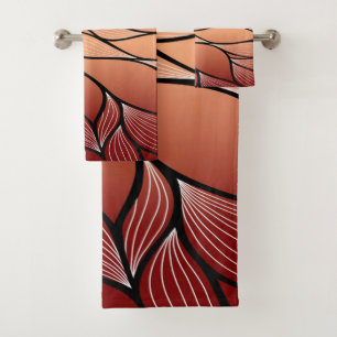 Motif de congé de bronze de cuivre rustique