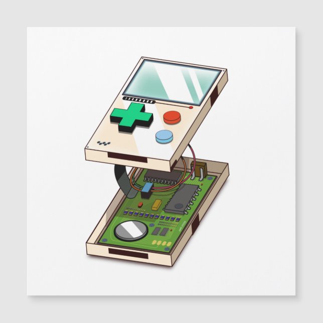 Motif de console de jeu vidéo. (Devant)