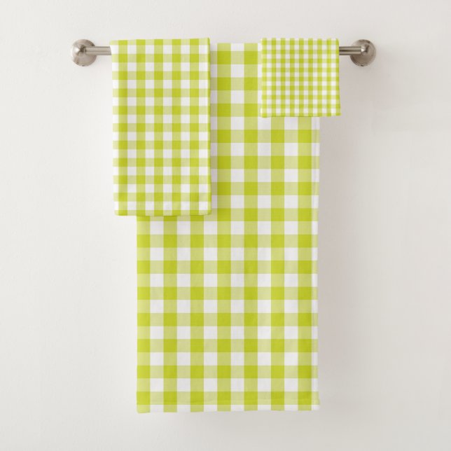 Motif de contrôle de guingan de vert de chaux (En situation)
