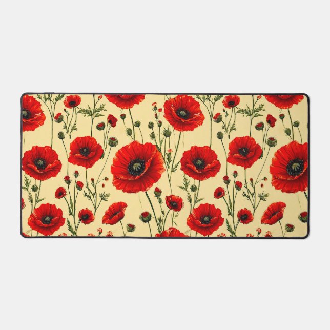 Motif de coquelicots rouges (Recto)
