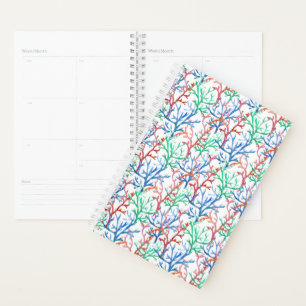 Motif de corail aquarelle