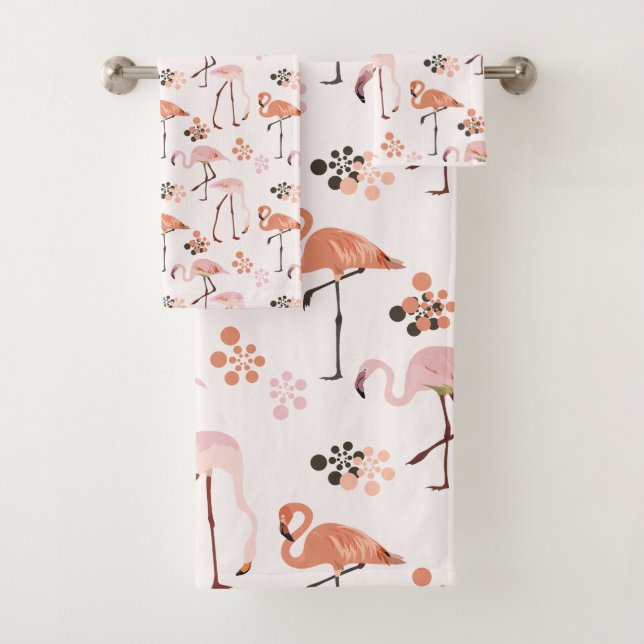 Motif de corail rose Flamant rose (En situation)