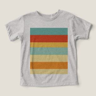 Motif de couleur rétro rayé