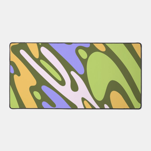 Motif de coup de pinceau diagonal Olive et Lavande (Recto)
