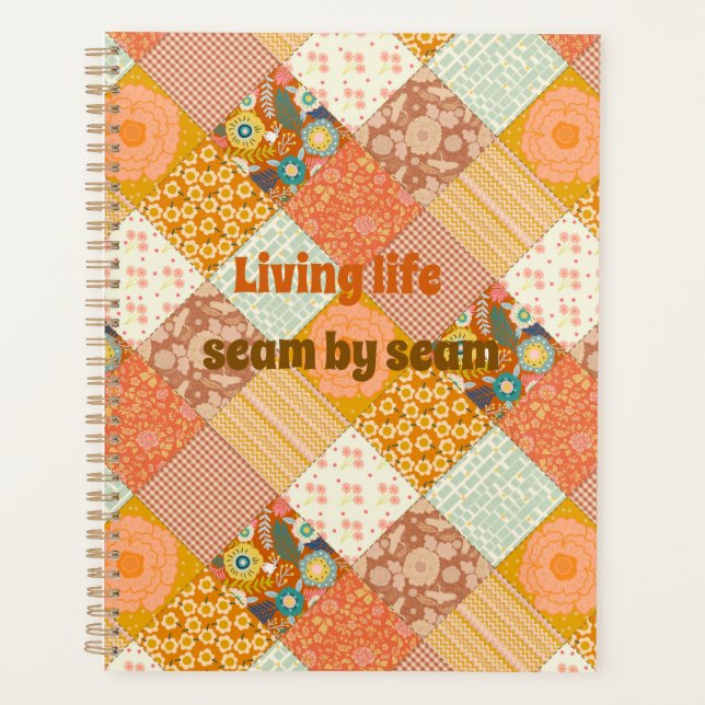 Motif de courte de patchwork floral automnal Cotta (Devant)
