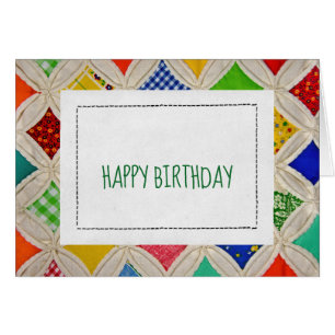 Motif de courtepointe pour anniversaire