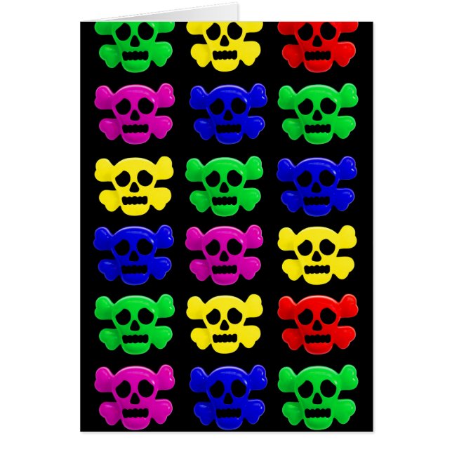 Motif de crânes colorés (Devant)