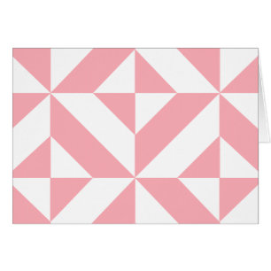 Motif de cube géométrique Melon rose