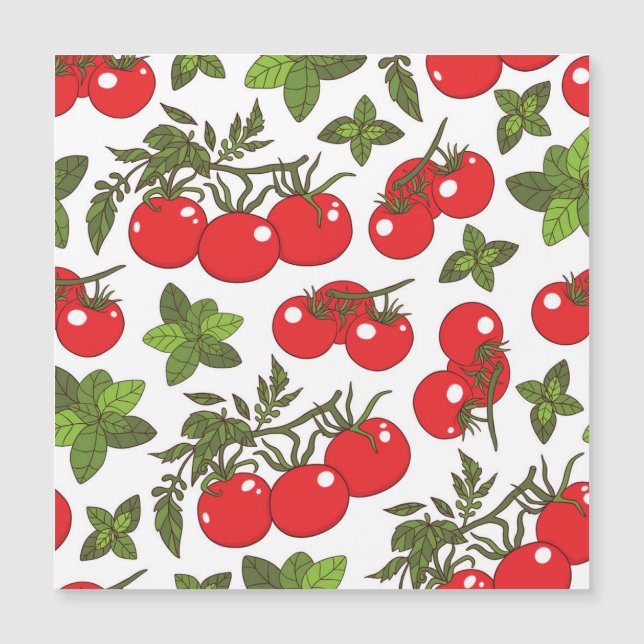 Motif de cuisine sans couture Tomato Basil (Devant)