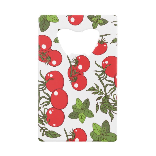 Motif de cuisine sans couture Tomato Basil (Devant)