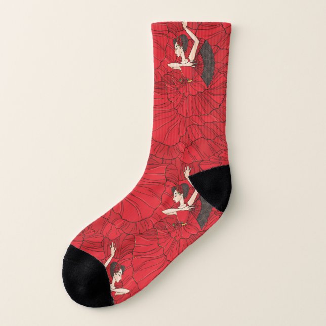 Motif de danse vintage Tango Flamenco (Gauche - extérieur)