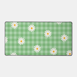 Motif de de Fleur En vichy à carreaux verts
