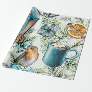 Motif de décoration de Noël Papier cadeau