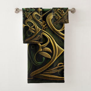 Motif de décoration en bronze vert