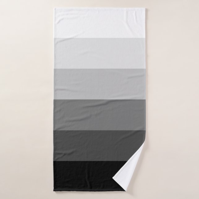 Motif de dégradé gris moderne (Serviette de bain)