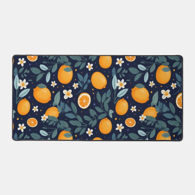 Motif de délice orange et floral (Recto)