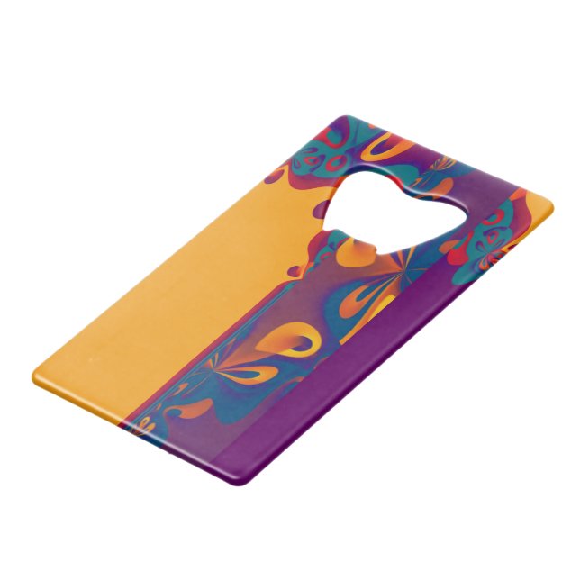 Motif de design graphique - orange violet + votre  (Devant Angle)