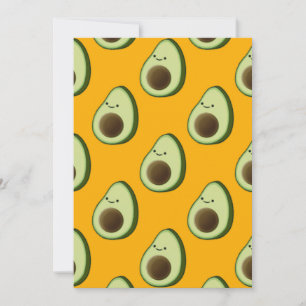 Motif de dessin animé Cute Avocado