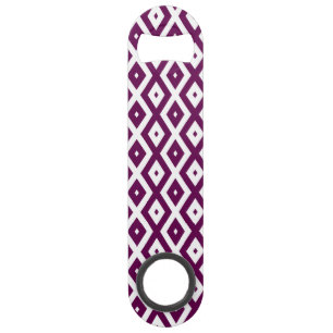 Motif de diamant blanc et violet de prune