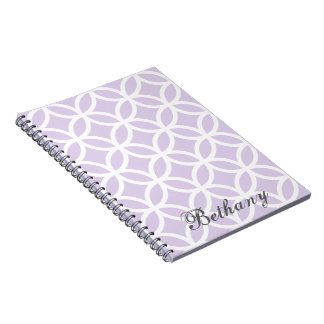 Motif de diamants violet Carnet personnalisé