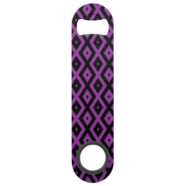Motif de diamants violet et noir (Devant)