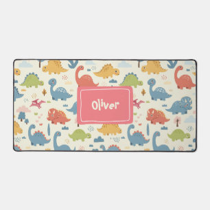 Motif de dinosaure coloré personnalisé ludique