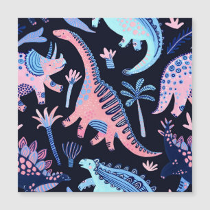 Motif de dinosaures de bande dessinée mignon.