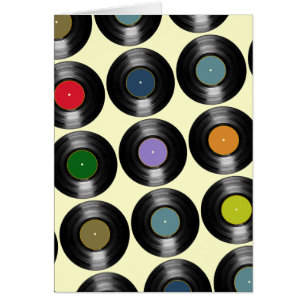 motif de disques vinyle de couleur