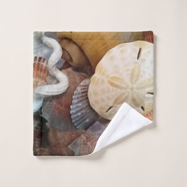 Motif de dollars de sable des coquillages (Gant de toilette)