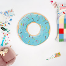 Motif de Donuts Colorés Rétro pour une Fête Amusan