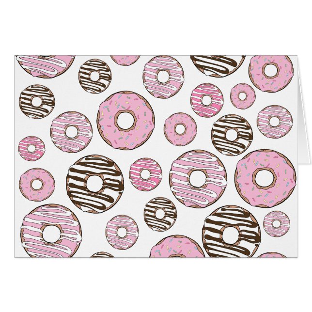 Motif De Donuts, Donuts Roses, Donuts Blancs (Devant horizontal)