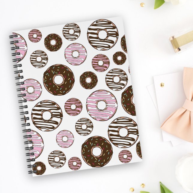 Motif De Donuts, Donuts Roses, Donuts Brown (Créateur téléchargé)