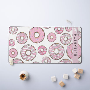 Motif De Donuts, Donuts Roses, Glace, Votre Nom