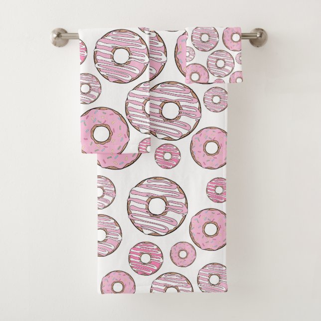 Motif De Donuts, Donuts Roses, Saupoudrages (En situation)