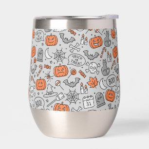 Motif de doodle pour les enfants mignons Halloween