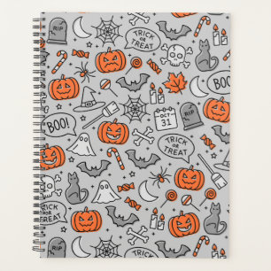 Motif de doodle pour les enfants mignons Halloween