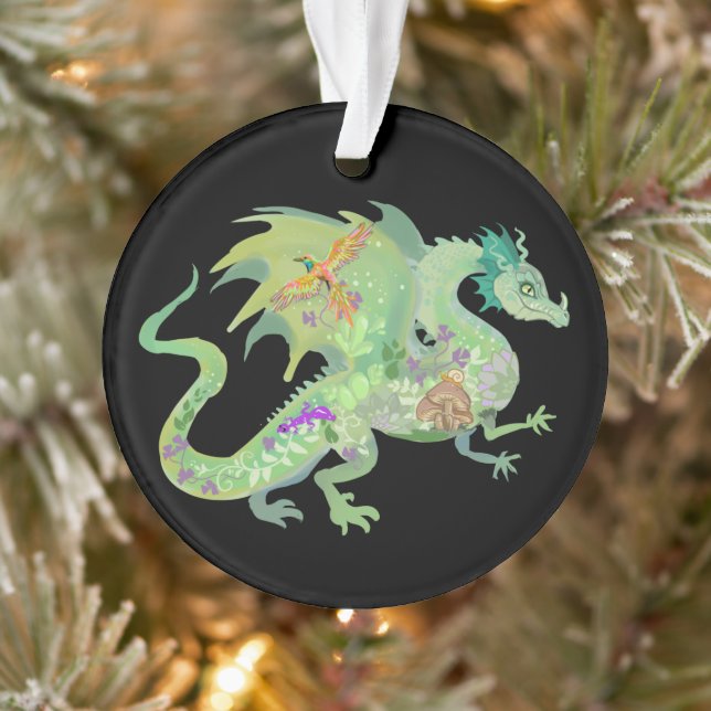 Motif de dragon de forêt enchanté (Arbre)