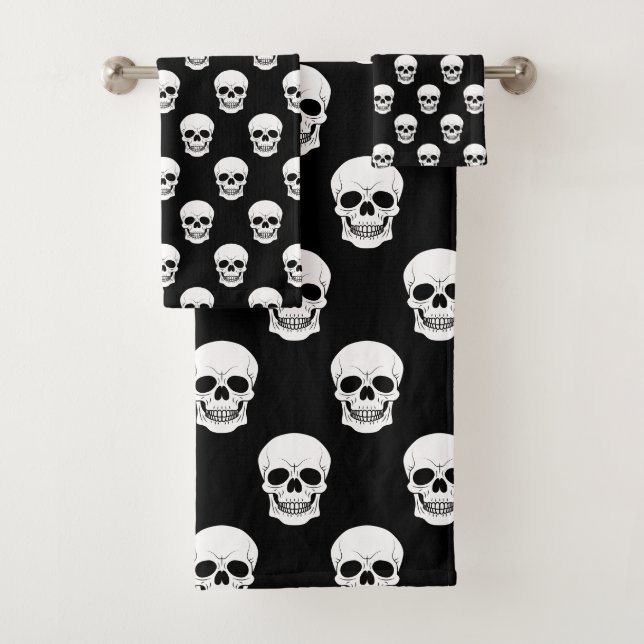 Motif de fantôme effrayant sur fond noir Halloween (En situation)