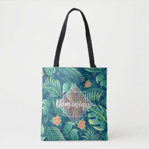 Motif de feuillage tropical Sac fourre-tout person