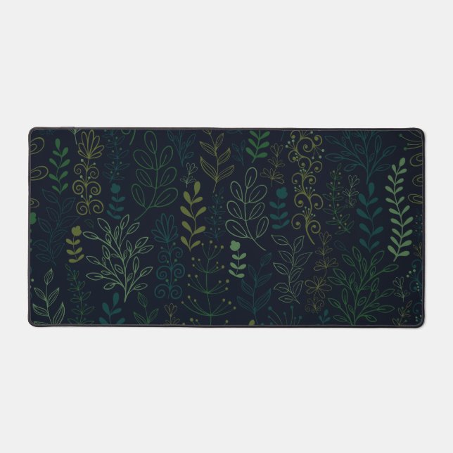 Motif de feuillage végétal Feuille verdoyant (Recto)