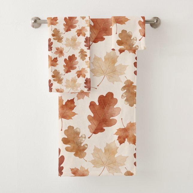 Motif de feuille d'automne confortable (En situation)