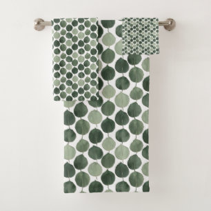 Motif de feuille d'eucalyptus vert sauge Botanique
